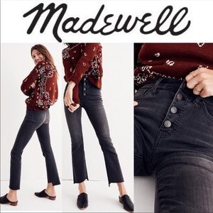 Madewell Cali Demi-Boot Jeans Asymmetrical Hem